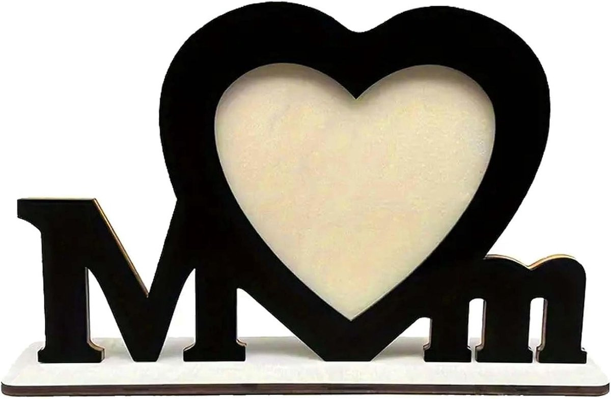 Houten Geschenkletters en Hart voor Moederdag Decoratie