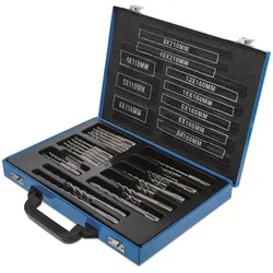 BGS, Bohrereinsatz, Hammer-Bohrer-Satz SDS-Schaft, Hartmetallspitze 4 - 12 mm 56-tlg.