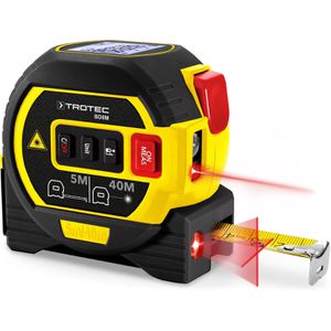 Trotec Laser-Entfernungsmesser 3510205157, BD8M, 40m Messbereich, LC-Display, mit Maßband & Kreuzlinienlaser