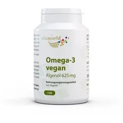 OMEGA-3 VEGAN Algenöl 625 mg Kapseln 120 St