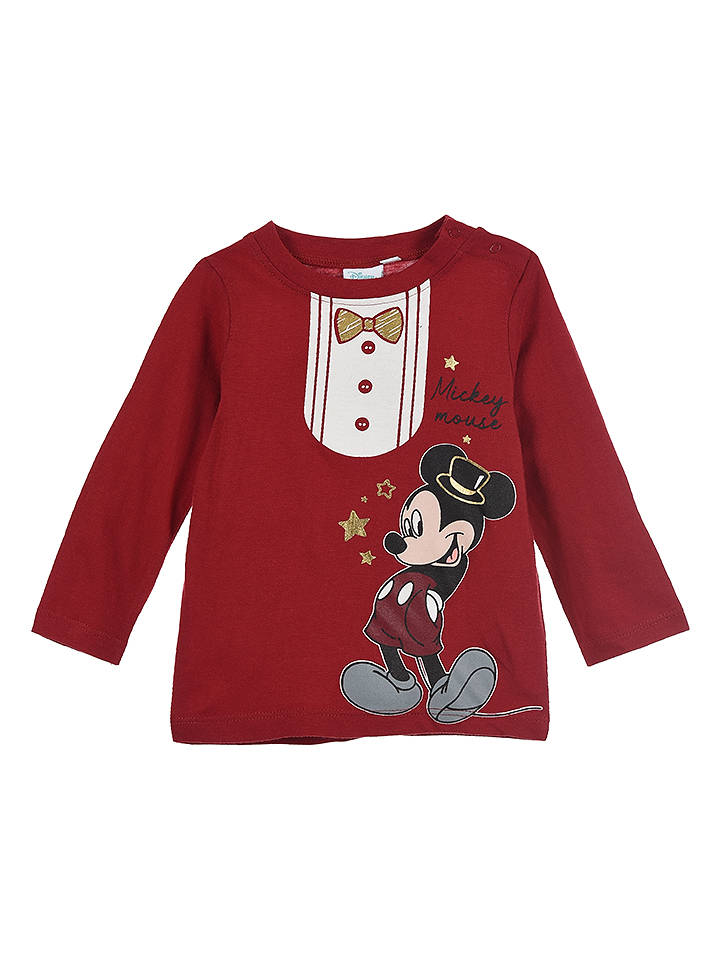 Disney Mickey Mouse Longsleeve "Mickey" in Bordeaux - 86