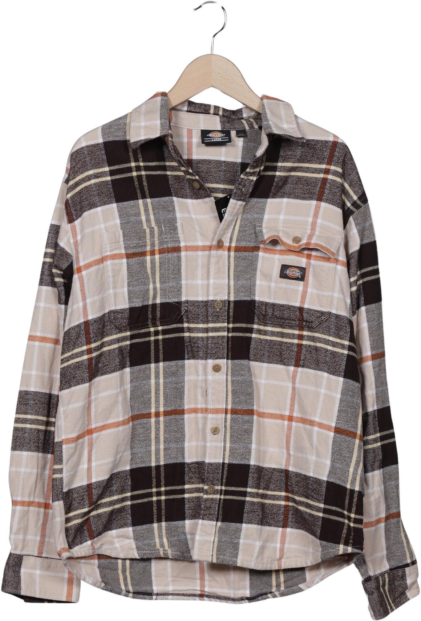 Dickies Herren Hemd, Mehrfarbig, Gr. L, Baumwolle - Second Hand
