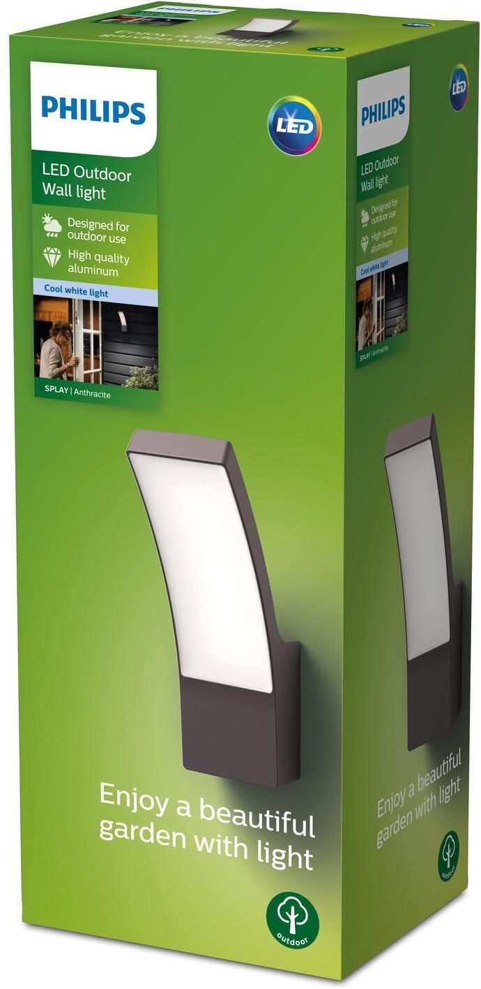 Wandleuchte PHILIPS "Splay, 12 W, 11", grau, 1, Leuchten, Wandleuchte grau 1