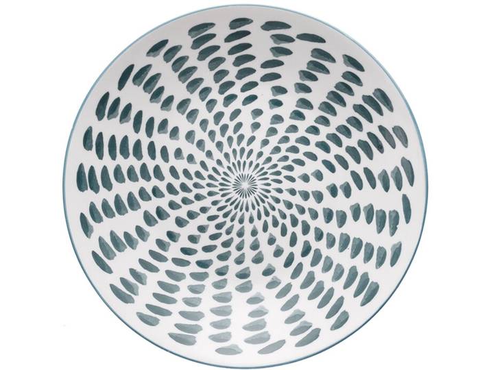Sola Teller flach Asia weiss/blau Porzellan D 25 cm 1 Stk - Teller flach