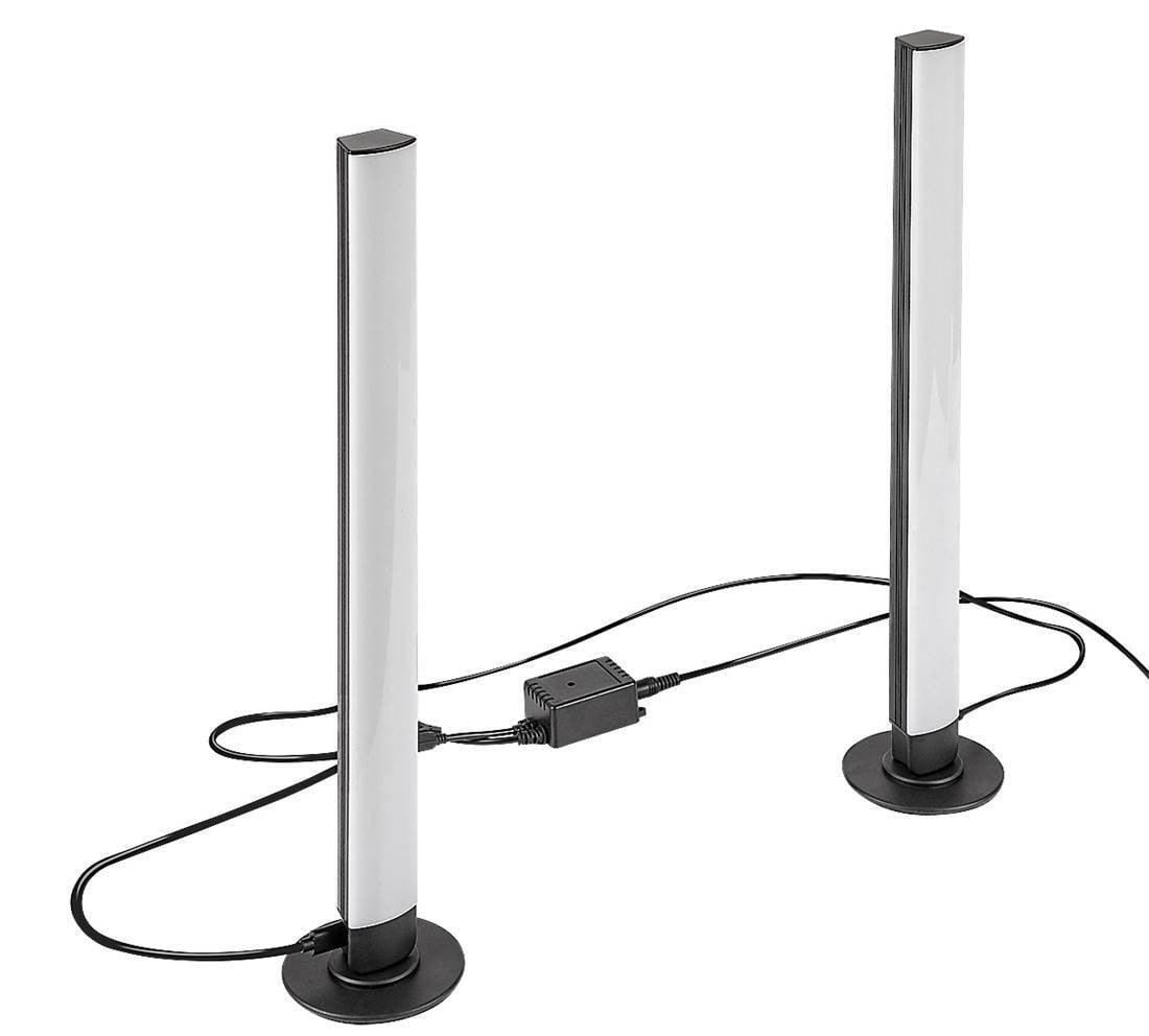 Rabalux Paco LED vloerlamp, 5W, zwart-wit, RGB, modern en dimbaar, 38 cm