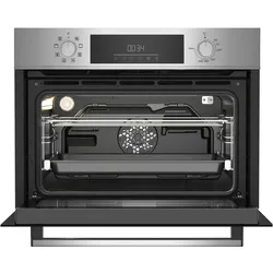 Beko Ofen BBCM12300X, Backofen Einbau, Silber