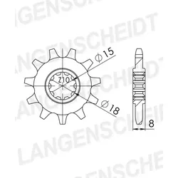 Supersprox Ritzel 415 11Z
