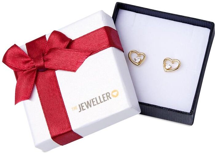 Unique Geschenketui mit dunkelroter Schleife weiß