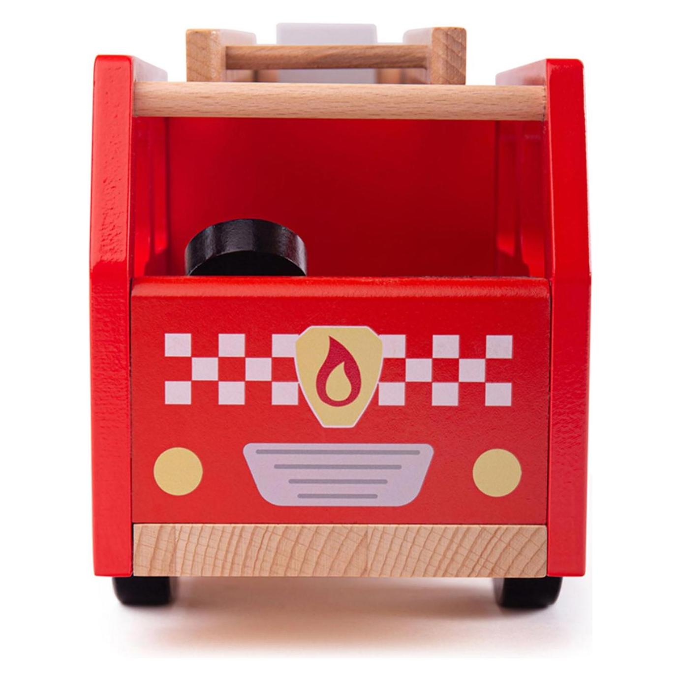 Bigjigs Feuerwehrauto aus Holz (B07MZZJ2MM)