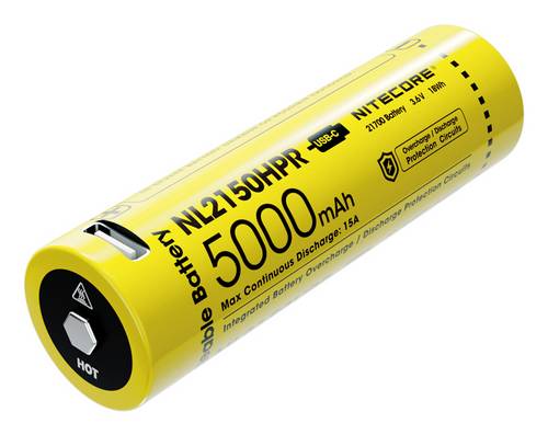 NiteCore Spezial-Akku 21700 Li-Ion 3.6V 5000 mAh 1St.
