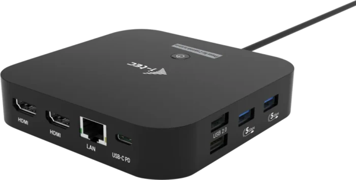 i-tec USB-C Dual HDMI Docking Station, PD 100W