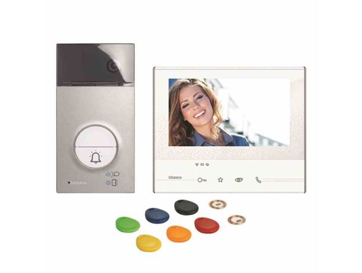 Kit vidéo BTICINO\, Flex'ONE\, 2 fils\, poste de porte LINEA3000\, poste intérieur 7 pouces\, 1 pièce.