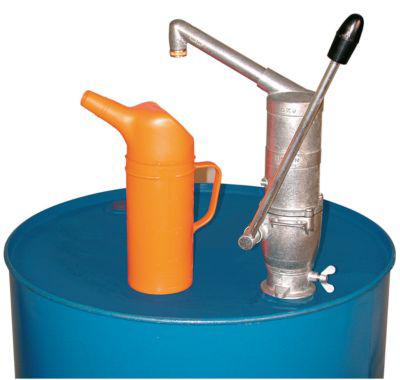 Handpumpe CEMO, 0,25 l/Hub, gebogener Auslauf, Antitropfmundstück, für 60/200 l Fässer