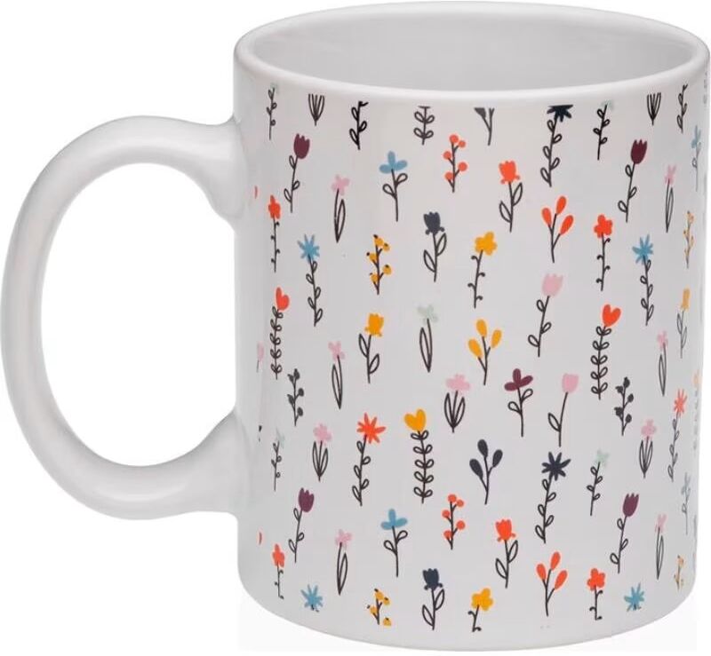 Versa Taza De Cocina Multitono Con Estampado Floral Multicolor Talla Única Unisex