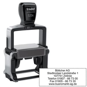Trodat Professional 5204 Stempel inkl. Textplatte