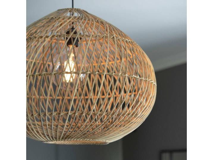 PR Home Hängeleuchte Karen, dimmbar, Holz hell, für Wohn- / Esszimmer, Holz