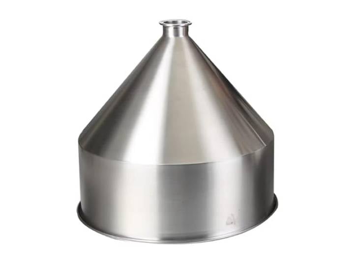 LXYTT Trichter, 2 L Bis 80 L, Edelstahl-Trichter, Sanitär-Brautrichter, Individueller Flüssigpulver-Dosierzuführer, Hygienische Tri-Clamp-Ferrule(3.5L Ferrule 50.5)