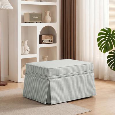 DREAMSIDEA Skirted Oversized Storage Ottoman