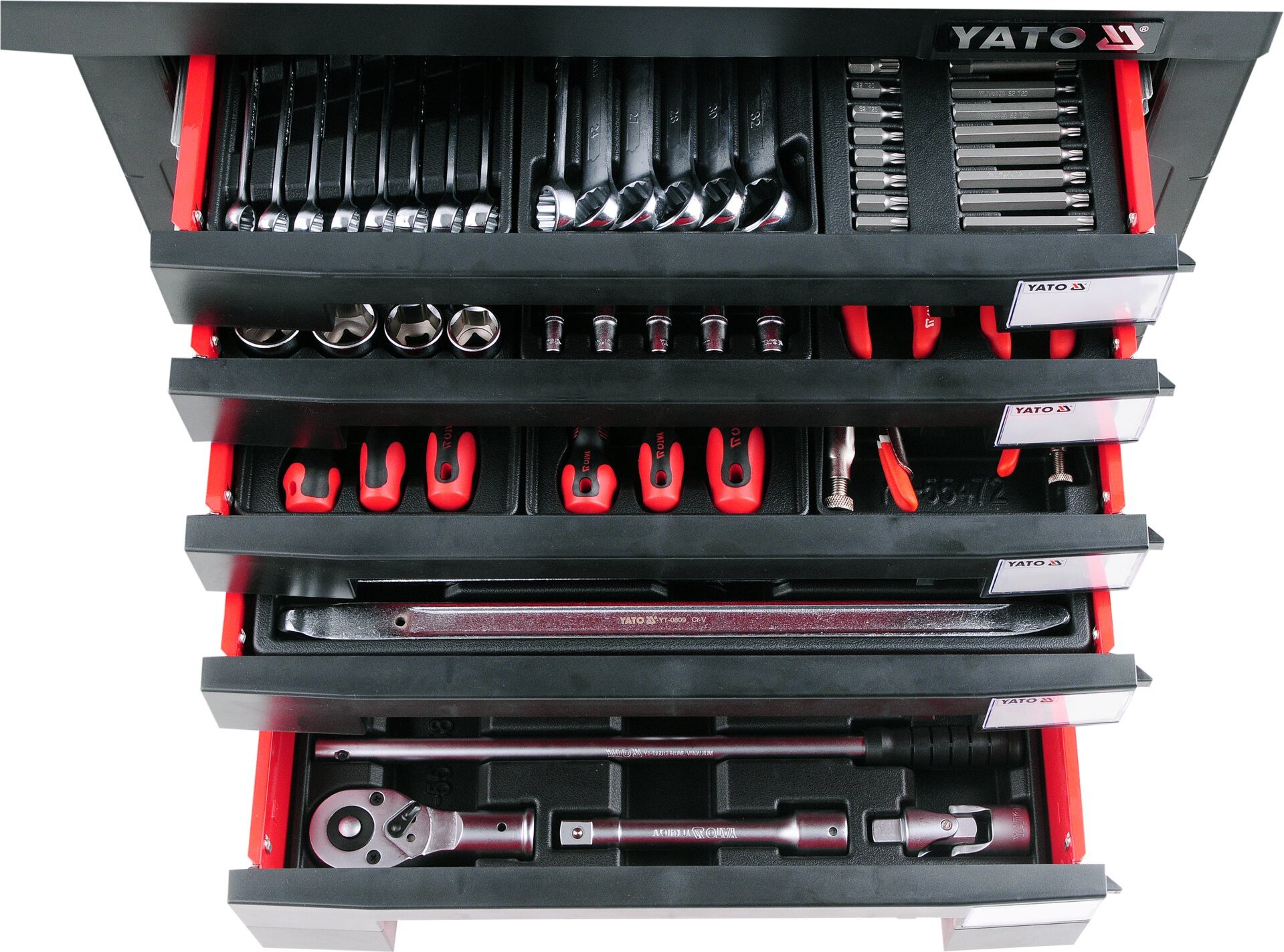 Yato YT-55293, Stahl, Schwarz, Rot, 5 Schublade(n), 2 Schublade(n), 35 kg, 25 kg