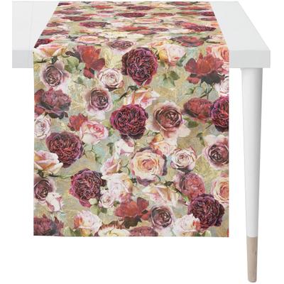 Tischläufer APELT "1605 HERBSTZEIT, Herbstdeko, Herbst", bunt (natur, rot, bunt), B:48cm L:140cm, Baumwolle, Tischdecken, Digitaldruck