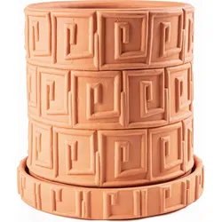 Magna Graecia Greca Blumentopf 30 cm aus Terrakotta