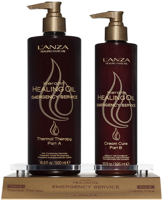 L'Anza Keratin Healing Oil Emergency Back Bar lote 2 pz