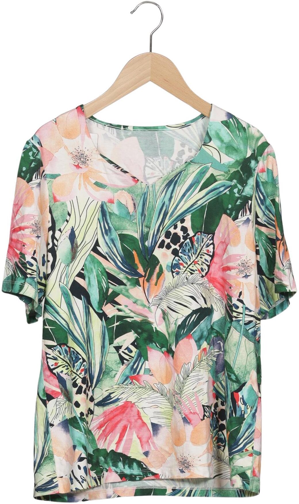 Atelier Goldner Schnitt Damen T-Shirt, Mehrfarbig, Gr. L, Viskose / Elasthan - Second Hand