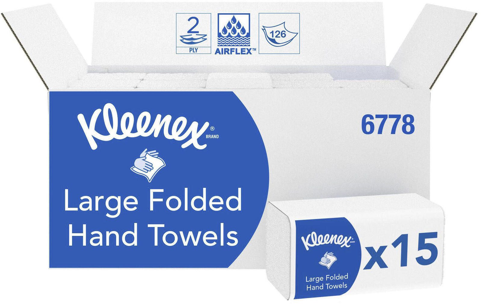 Kleenex® Papierhandtücher Large 2-lagig 6778