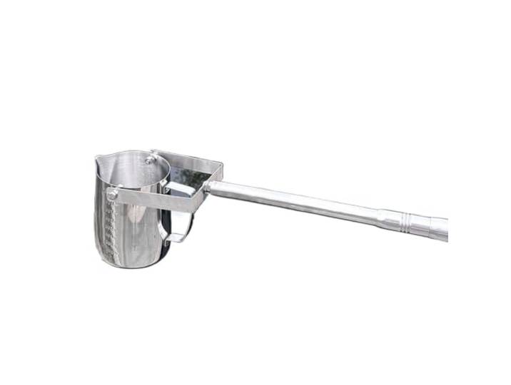 1000 ml Teleskop-Wasserprobenehmer mit Edelstahl-/Kunststoff-Löffel(Metals,1.5-7m)