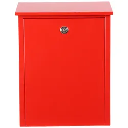 ALLUX 200 Briefkasten - Rot mit Euro Schloss
