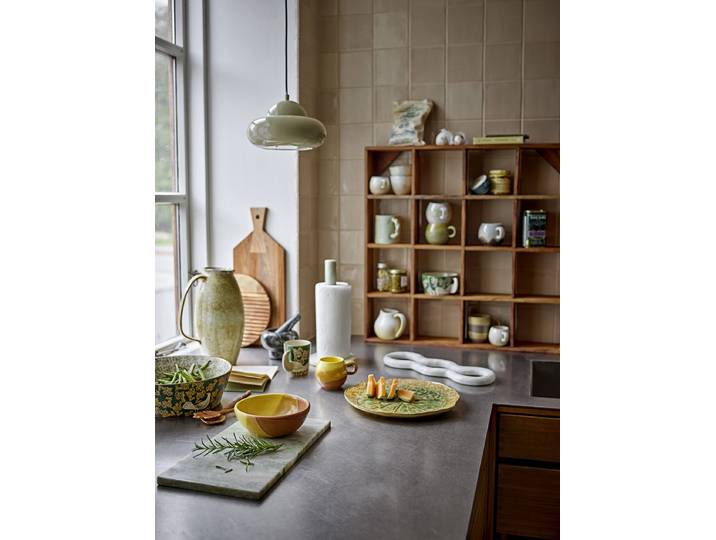 home24 Keukenrolhouder Emy Ø 15cm groen