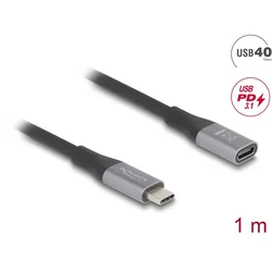 DELOCK USB 40 Gbps Verlängerungskabel USB Type-C St > Bu 1m