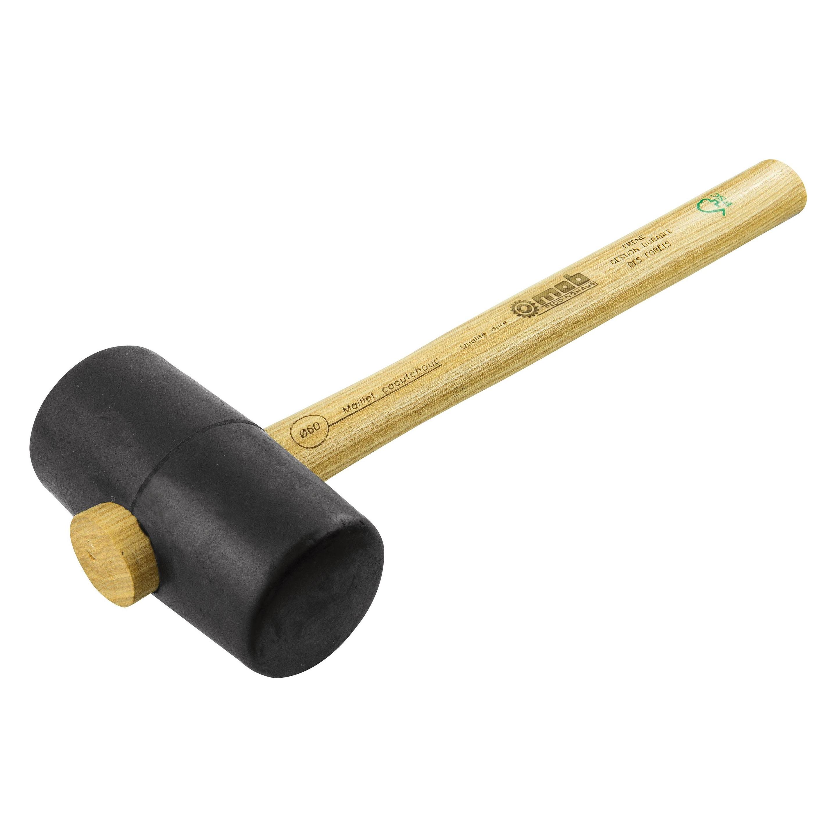 Peddinghaus Gummi-Kompositions-Hammer 'Hart' mit Eschenstiel (130 g) (0367400201)