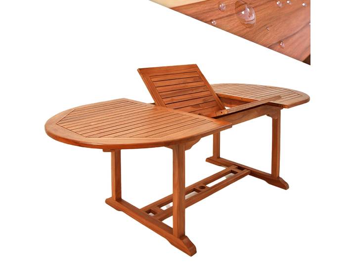 CASARIA Table De Jardin Extensible Type Papillon 150-200 cm
