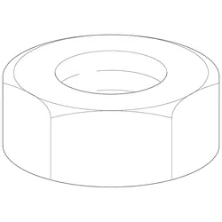 Legrand 8069908 Sechskantmutter M6 tauchfeuerverzinkt