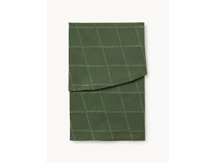 Nappe ronde de Noël brodée Hedda