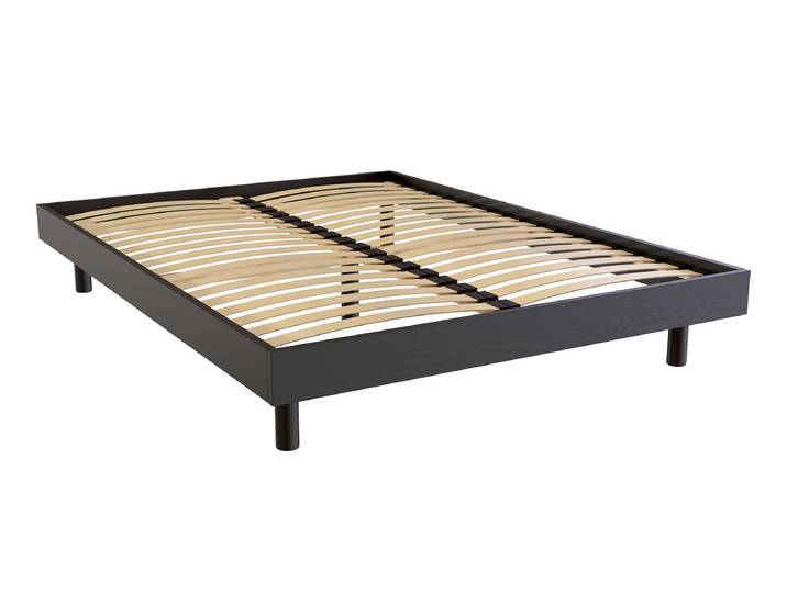 Sommier à lattes 140x190 Kit Noé en bois massif 140x190 Noir