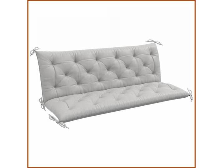 Coussins de banc 3 places - Outsunny - Anti-dérapage rembourrage épais - Gris clair