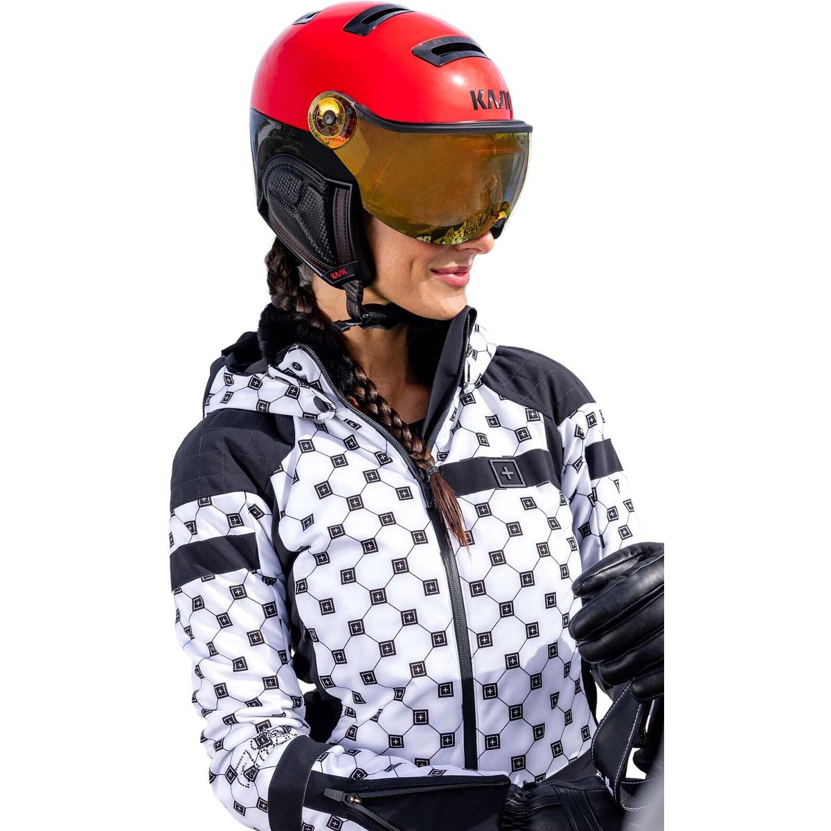 KASK Montecarlo Visor red red mirror (204) ohne Vibes S SHE00062-VISOR-204.56