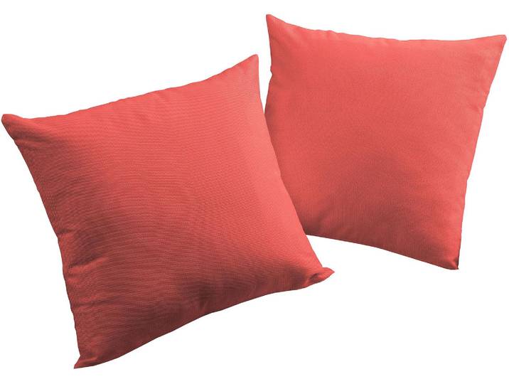 Dekokissen ADAM Uni Light Collection , rot (rot, unifarben), B:50cm L:50cm, Obermaterial: 100% Baumwolle, Dekokissen_Sitzkissen_Kissenhüllen, Dekokissen, im Uni Design