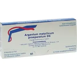 WELEDA ARGENTUM METALLICUM praeparatum D 6 Ampullen 8 St Ampullen