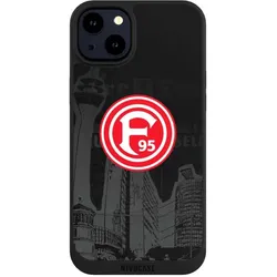 Nivocase Handyhülle für Apple iPhone 14 Plus Hülle NIVOpure Case Schwarz Fortuna Düsseldorf Logo (Apple iPhone 14 Plus), Smartphone Hülle, Schwarz