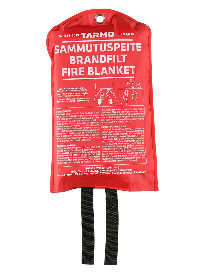 Tarmo Feuerdecke in Rot - (L)20 x (B)50 cm - onesize