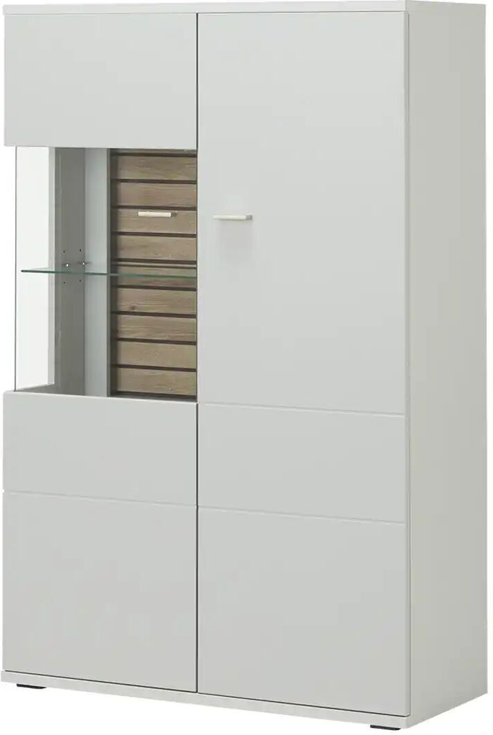 uno Highboard  Amelia ¦ weiß ¦ Maße (cm): B: 90 H: 138 T: 38.0