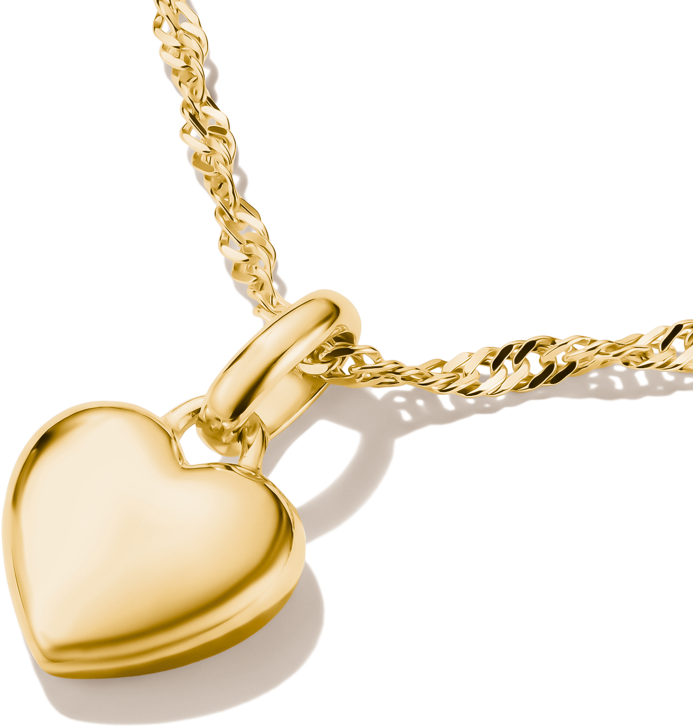 Charm-Einhänger THOMAS SABO "Herz, Schmuck Anhänger Liebe für Charm-Armband, Geschenk - Connect", gelbgoldfarben, Charms, Damen, Metall