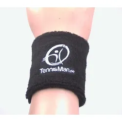 Tennisman - Schweissband - Wristband - schwarz