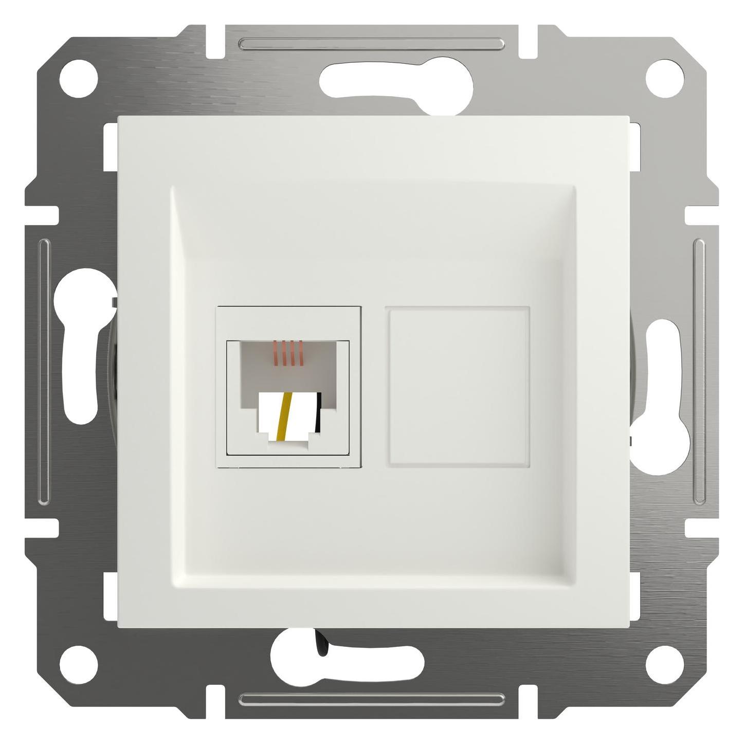 Schneider Electric RJ11-Telefondose Asfora Weiss (RAL 9003) EPH4170121D (EPH4170121D)