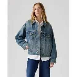 Levi's für Damen. A1743-0176 Jacke 90S Trucker hellblau (L), Lässig, Baumwolle, Denim