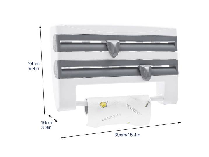 Porte-mouchoirs de cuisine mural, support de rangement en rouleau de papier, Film de conservation des mouchoirs de cuisine, support de rangement pour serviettes
