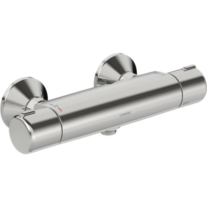 Hansa Hansamicra Brause-Thermostat 58152171 AP, S-Anschlüsse, vertauschte Kalt-/Warmwasser-Anschlüsse, chrom